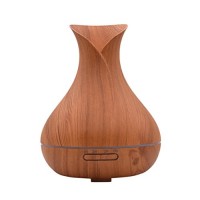 Humidifier  Hmlai Wood Grain 400ml Air Aroma Humidifier Ultrasonic Air Aromatherapy Essential Oil Diffuser for Office Home Bedroom Living Room Study Yoga Spa - B0784BW6H6